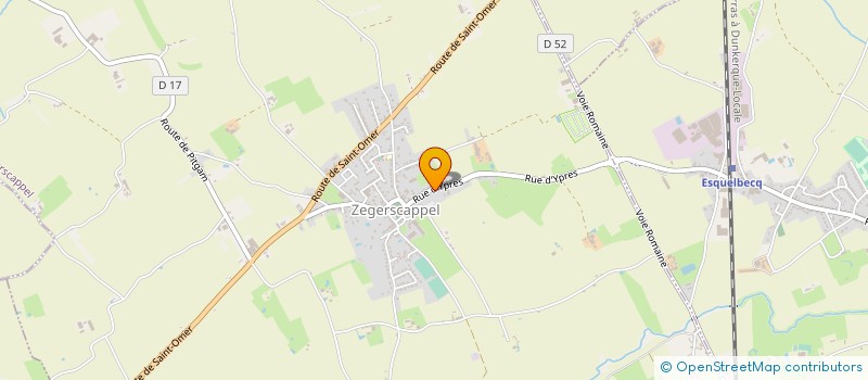 localisation de l'entreprise MONSIEUR ALAIN GHEKIERE  ZEGERSCAPPEL