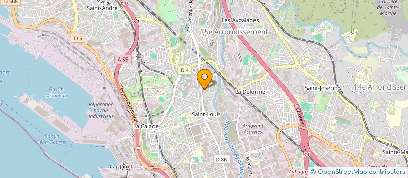 localisation de l'entreprise MONSIEUR ALAIN GIAIMINETTI à MARSEILLE