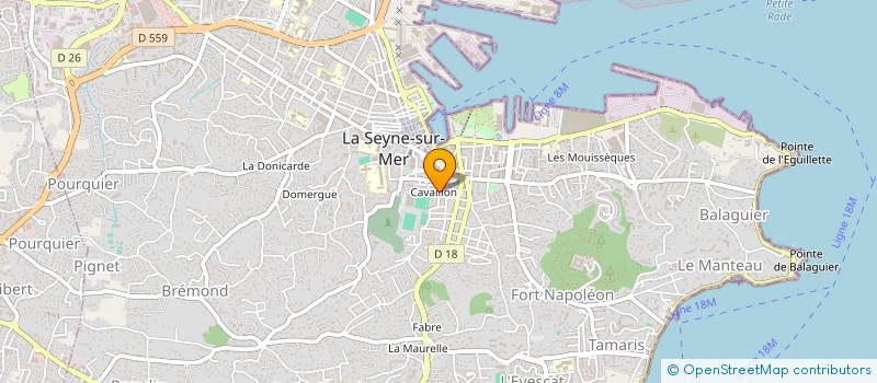 localisation de l'entreprise MONSIEUR ALAIN GIANA  LA SEYNE-SUR-MER