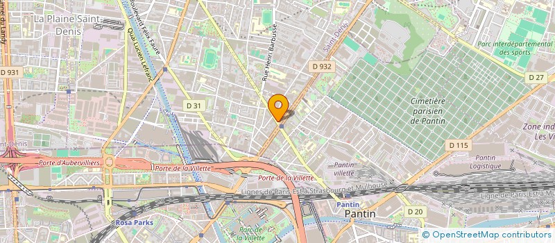localisation de l'entreprise MONSIEUR ALAIN GIAOUI à AUBERVILLIERS