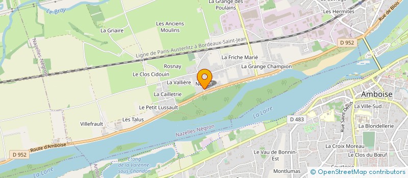 localisation de l'entreprise MONSIEUR ALAIN GIBERT  NAZELLES-NEGRON