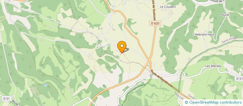 localisation de l'entreprise MONSIEUR ALAIN GIBERT  SAINT-PROJET