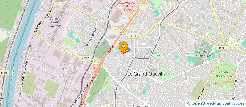 localisation de l'entreprise MONSIEUR ALAIN GIBOURDEL à LE GRAND-QUEVILLY