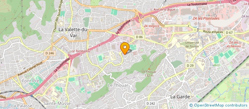 localisation de l'entreprise MONSIEUR ALAIN GIGLIO  LA VALETTE-DU-VAR