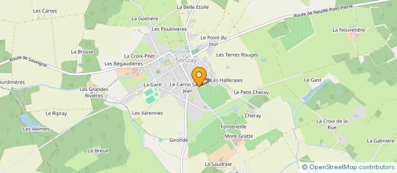 localisation de l'entreprise MONSIEUR ALAIN GILARD à SONZAY