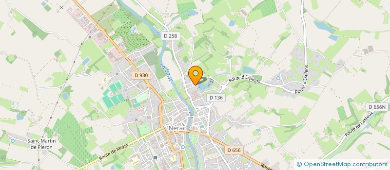 localisation de l'entreprise MONSIEUR ALAIN GILBERT  NERAC