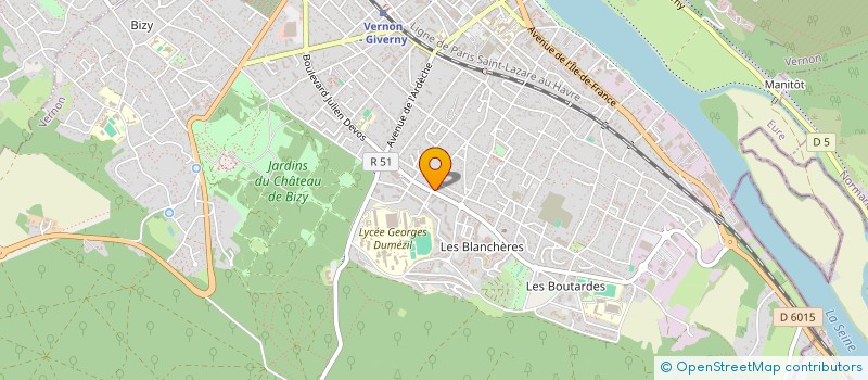 localisation de l'entreprise MONSIEUR ALAIN GILLES  VERNON