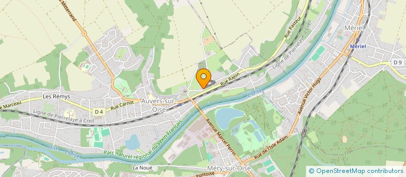 localisation de l'entreprise MONSIEUR ALAIN GILLET  AUVERS-SUR-OISE