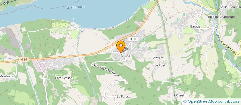 localisation de l'entreprise MONSIEUR ALAIN GILLET  CROTS