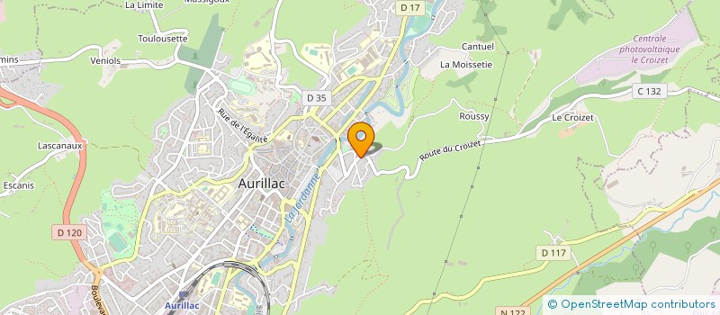 localisation de l'entreprise MONSIEUR ALAIN GILLION à AURILLAC