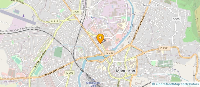 localisation de l'entreprise MONSIEUR ALAIN GILLIUM à MONTLUCON