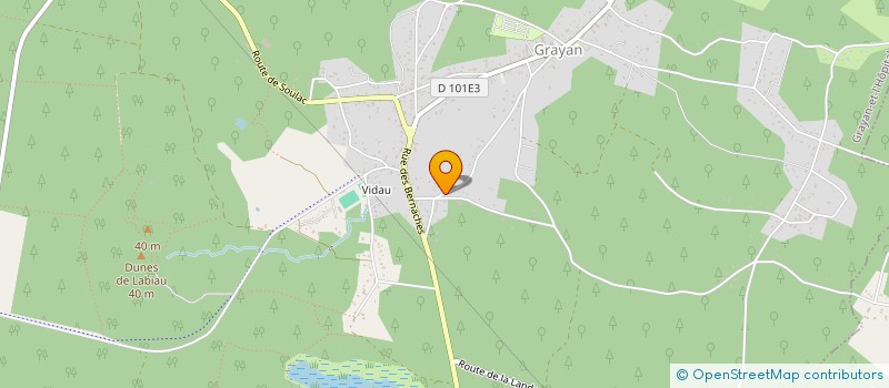 localisation de l'entreprise MONSIEUR ALAIN GILO  GRAYAN-ET-L'HOPITAL