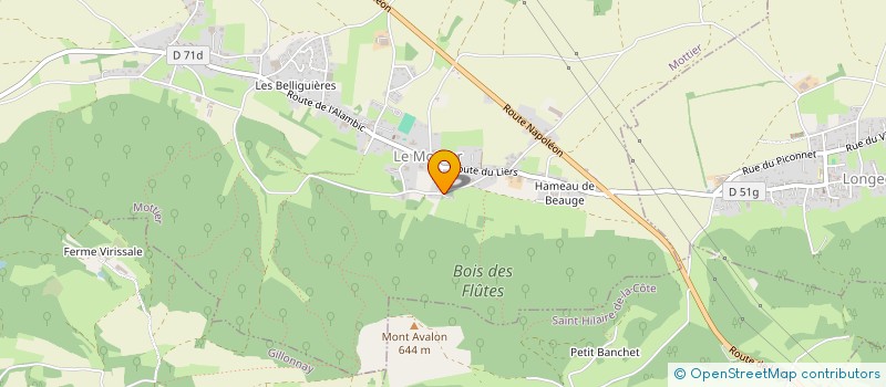 localisation de l'entreprise MONSIEUR ALAIN GINET  MOTTIER