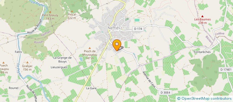 localisation de l'entreprise MONSIEUR ALAIN GINIEIS  ROUJAN