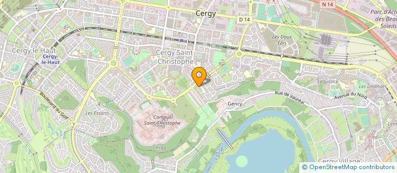 localisation de l'entreprise MONSIEUR ALAIN GIORDANO à CERGY