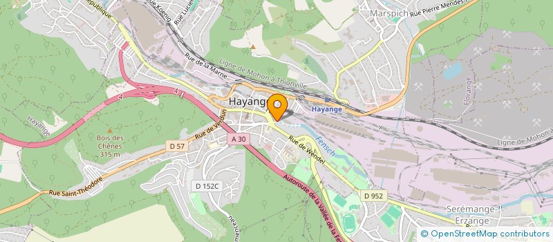 localisation de l'entreprise MONSIEUR ALAIN GIRARD  HAYANGE