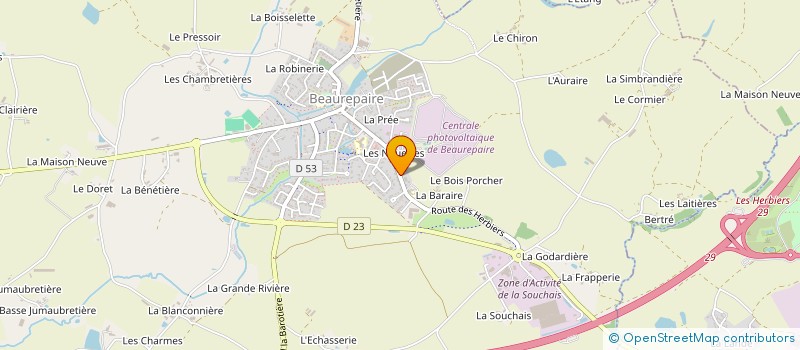 localisation de l'entreprise MONSIEUR ALAIN GIRARD  BEAUREPAIRE