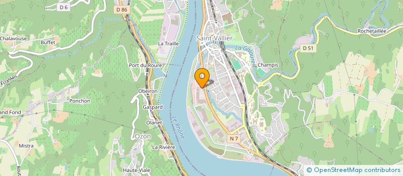 localisation de l'entreprise MONSIEUR ALAIN GIRARDET  SAINT-VALLIER