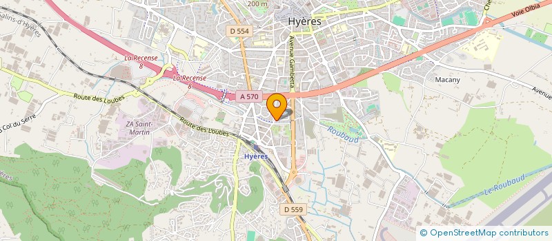 localisation de l'entreprise MONSIEUR ALAIN GIRARDO à HYERES
