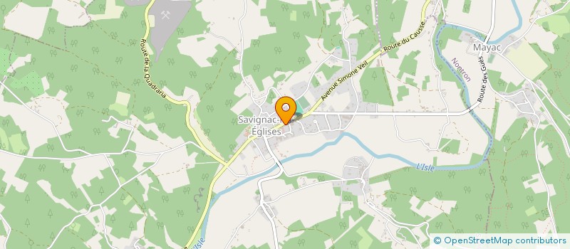 localisation de l'entreprise MONSIEUR ALAIN GIRAUD  SAVIGNAC-LES-EGLISES