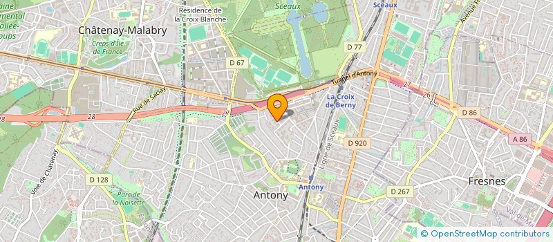 localisation de l'entreprise MONSIEUR ALAIN GIRAUD à ANTONY