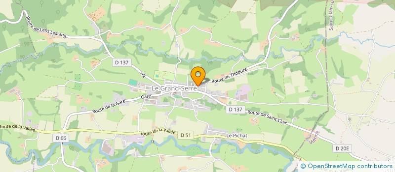 localisation de l'entreprise MONSIEUR ALAIN GIRAUD  LE GRAND-SERRE