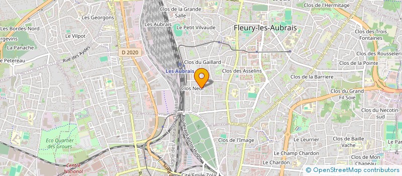 localisation de l'entreprise MONSIEUR ALAIN GIRAULT  FLEURY-LES-AUBRAIS