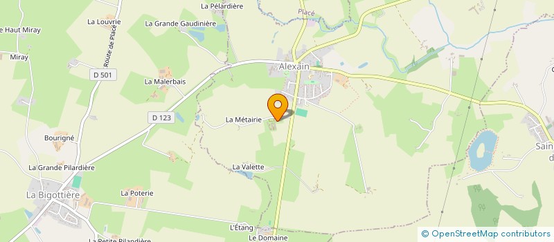 localisation de l'entreprise MONSIEUR ALAIN GIRAULT à ALEXAIN