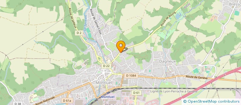 localisation de l'entreprise MONSIEUR ALAIN GIRERD  DAGNEUX