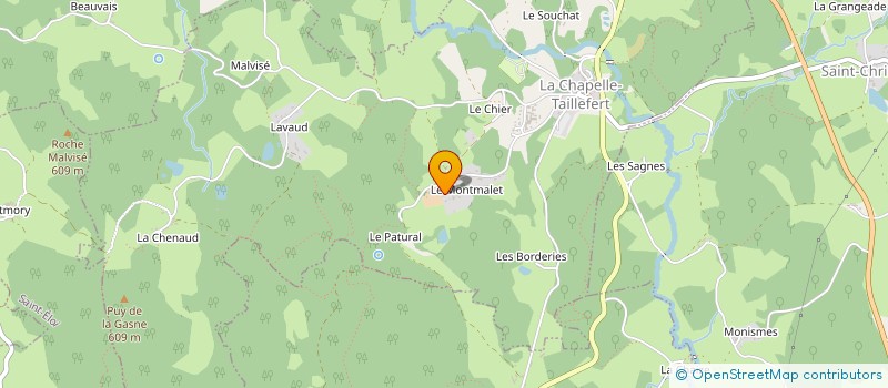 localisation de l'entreprise MONSIEUR ALAIN GIVERNAUD à LA CHAPELLE-TAILLEFERT