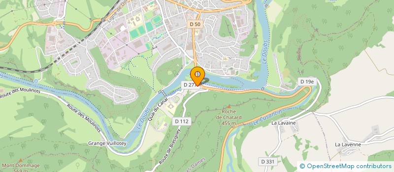 localisation de l'entreprise MONSIEUR ALAIN GLORIOD  BAUME-LES-DAMES