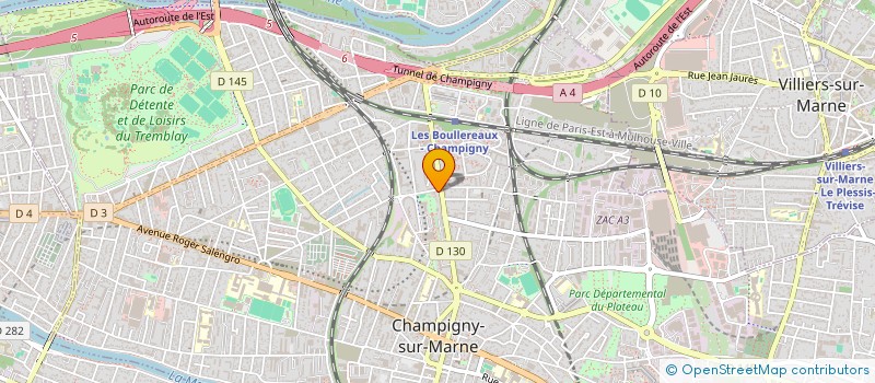 localisation de l'entreprise MONSIEUR ALAIN GODEFROY à CHAMPIGNY-SUR-MARNE