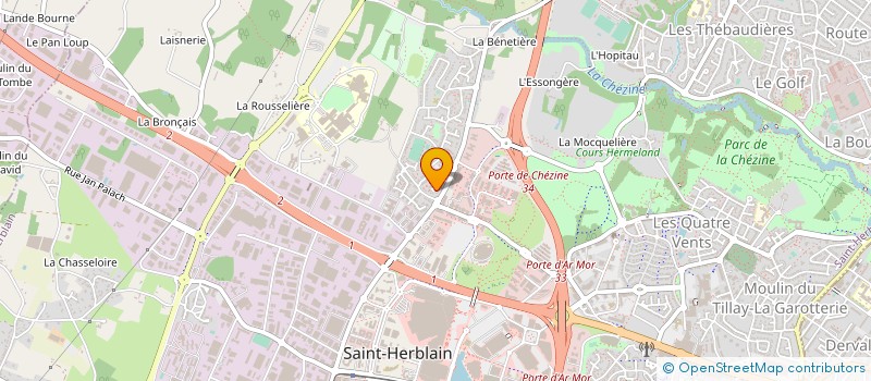 localisation de l'entreprise MONSIEUR ALAIN GODEFROY à SAINT-HERBLAIN