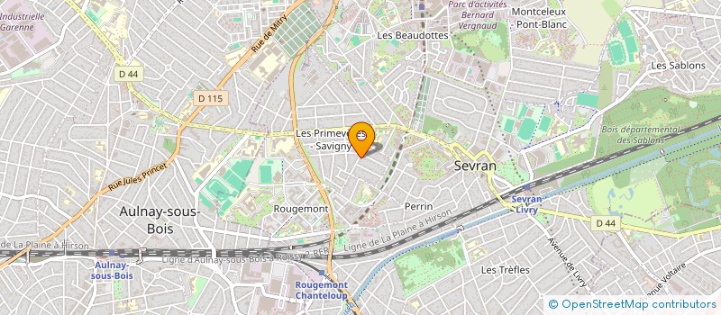 localisation de l'entreprise MONSIEUR ALAIN GOERGEN à SEVRAN