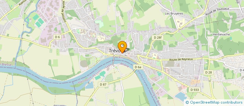 localisation de l'entreprise MONSIEUR ALAIN GOLAY  TREVOUX