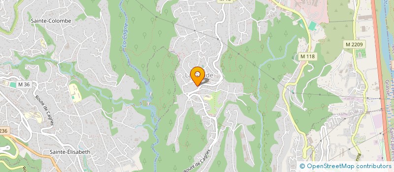 localisation de l'entreprise MONSIEUR ALAIN GOLINI  LA GAUDE