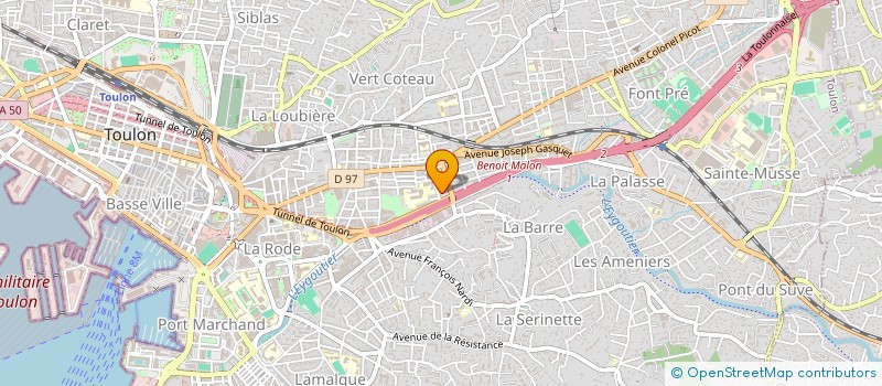 localisation de l'entreprise MONSIEUR ALAIN GOMMERAIS  TOULON