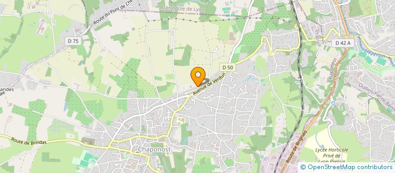 localisation de l'entreprise MONSIEUR ALAIN GONGUET  CHAPONOST