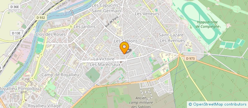 localisation de l'entreprise MONSIEUR ALAIN GONIN  COMPIEGNE