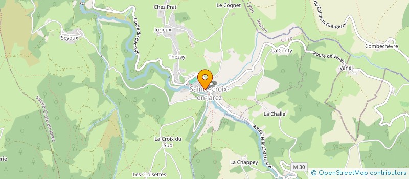 localisation de l'entreprise MONSIEUR ALAIN GONNE  SAINTE-CROIX-EN-JAREZ