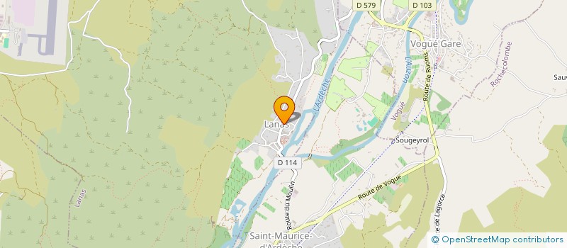 localisation de l'entreprise MONSIEUR ALAIN GONOD  LANAS