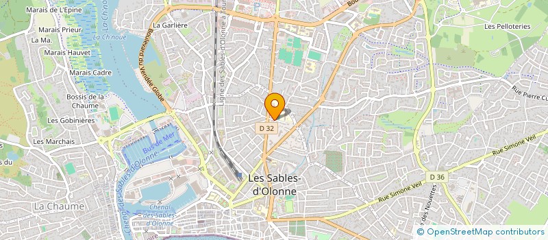 localisation de l'entreprise MONSIEUR ALAIN GONTIER à LES SABLES D'OLONNE