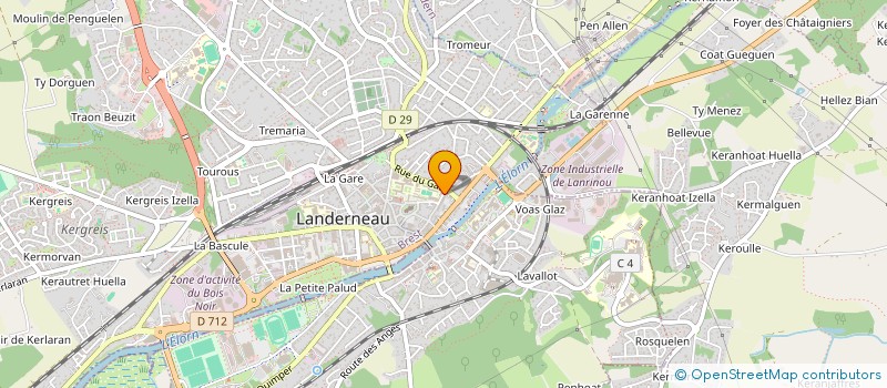 localisation de l'entreprise MONSIEUR ALAIN GORAGUER à LANDERNEAU