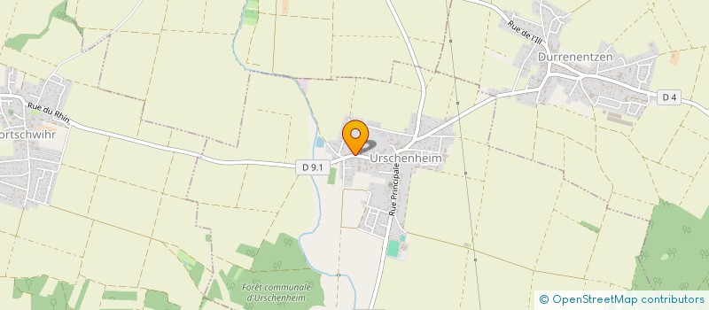 localisation de l'entreprise MONSIEUR ALAIN GORGUET  URSCHENHEIM