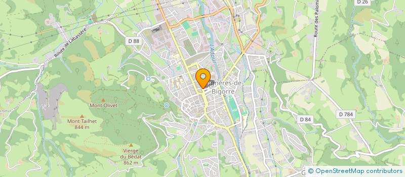 localisation de l'entreprise MONSIEUR ALAIN GOUAUX  BAGNERES-DE-BIGORRE