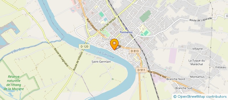 localisation de l'entreprise MONSIEUR ALAIN GOUDIN  TONNEINS