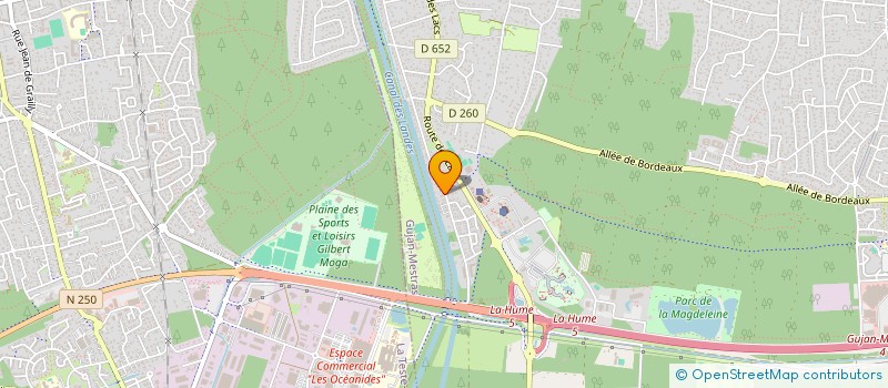 localisation de l'entreprise MONSIEUR ALAIN GOULARD  GUJAN-MESTRAS