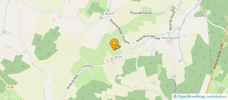 localisation de l'entreprise MONSIEUR ALAIN GOULET  BAUGE-EN-ANJOU