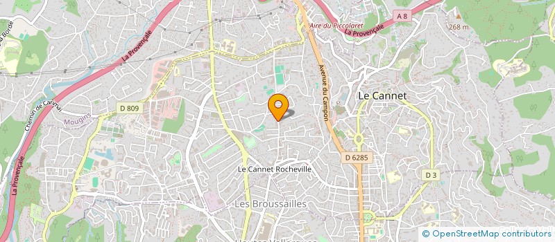 localisation de l'entreprise MONSIEUR ALAIN GOURET  LE CANNET