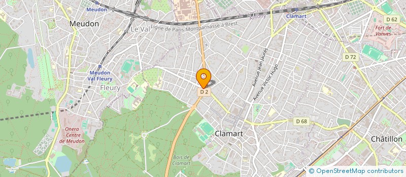 localisation de l'entreprise MONSIEUR ALAIN GOUSTARD à CLAMART